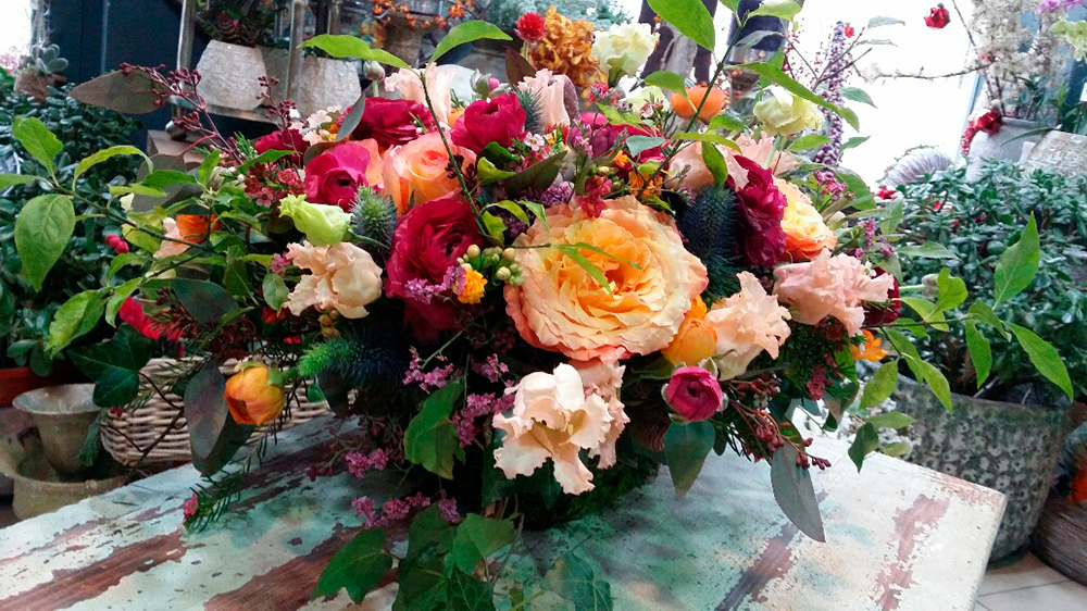 Coussin Fleurs Enterrement