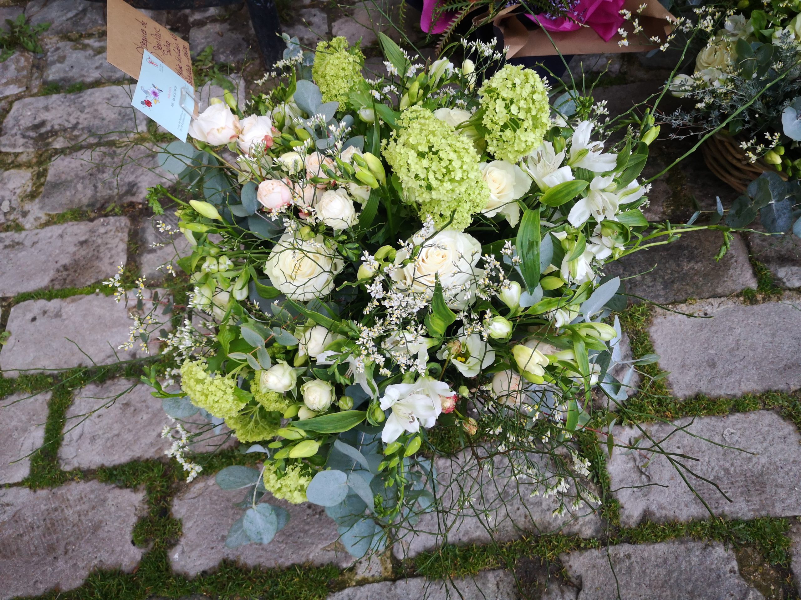 Coussin Fleurs Enterrement