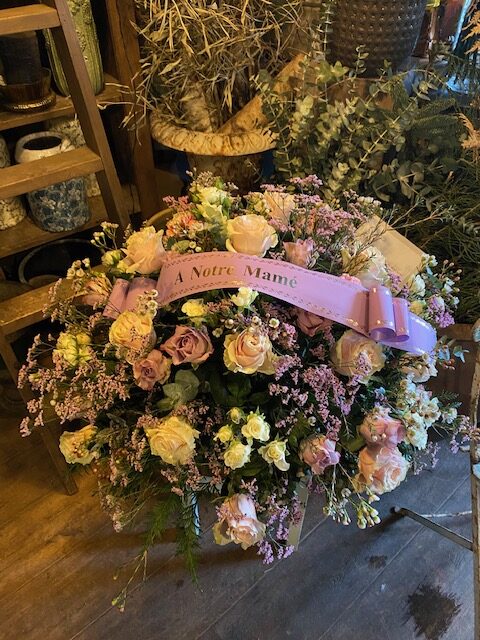 Coussin Fleurs Enterrement