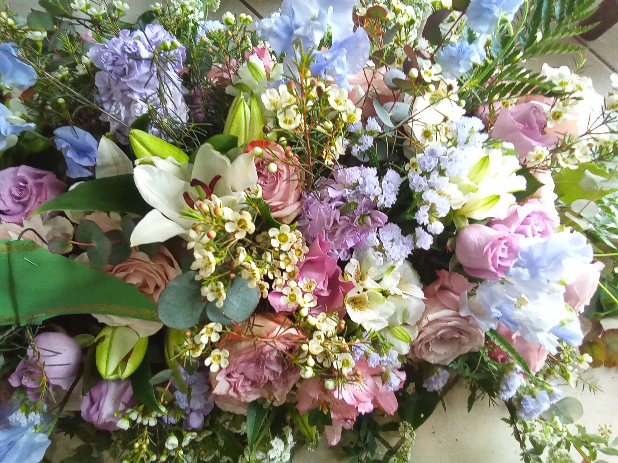 Coussin Fleurs Enterrement