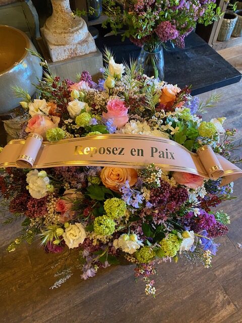 Coussin Fleurs Enterrement