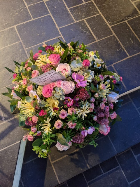 Coussin Fleurs Enterrement