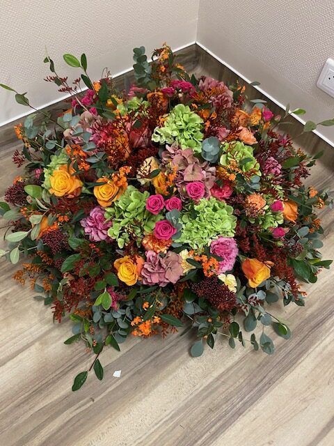 Coussin Fleurs Enterrement