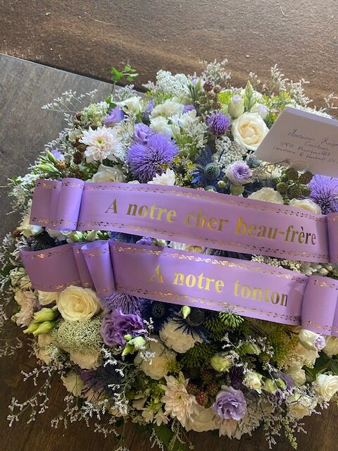 Coussin Fleurs Enterrement