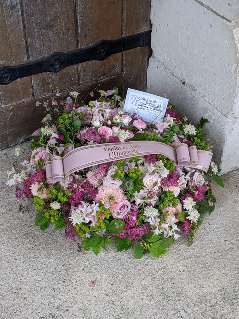 Coussin Fleurs Enterrement