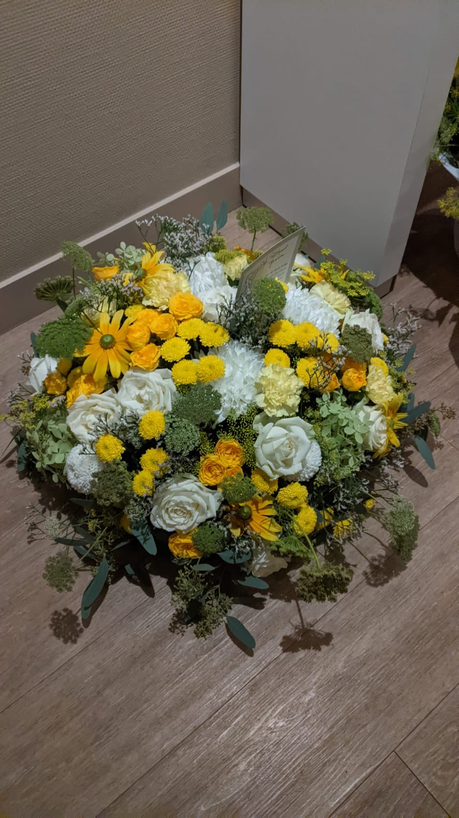 Coussin Fleurs Enterrement