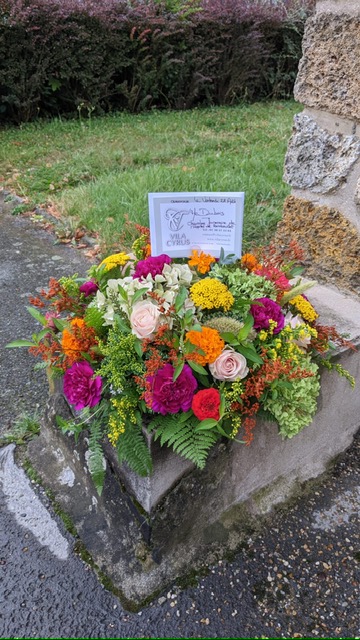 Coussin Fleurs Enterrement