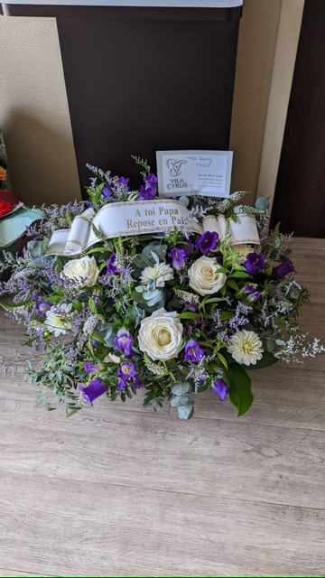 Coussin Fleurs Enterrement