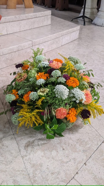 Coussin Fleurs Enterrement